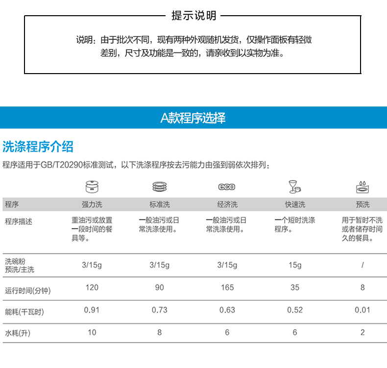 Midea/美的 WQP6-3206A-CN 嵌入式洗碗機家用全自動刷碗消毒臺式