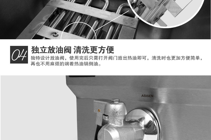 WF加厚帶定時單雙電炸爐商用電炸鍋炸雞排炸薯條油炸鍋帶油閥