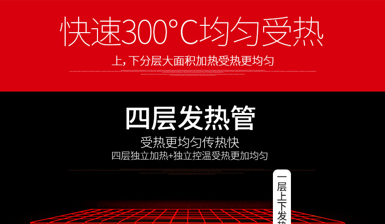 樂創(chuàng) 烤箱商用大型面包烘爐三層九盤電烤箱蛋糕面包披薩蛋撻 烤爐