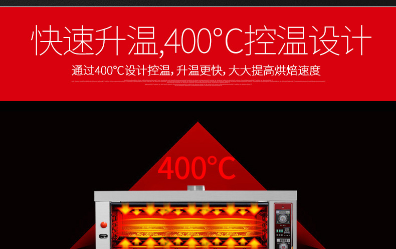 樂創大型面包烤爐三層九盤商用烤箱燃氣烤箱蛋糕面包披薩蛋撻烘爐