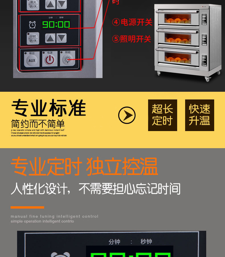 烤箱商用三層烤爐蛋糕面包披薩烘焙烘爐大烤箱 商用電烤箱