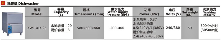 XWJ-XD-25臺(tái)下式洗碗機(jī)0004