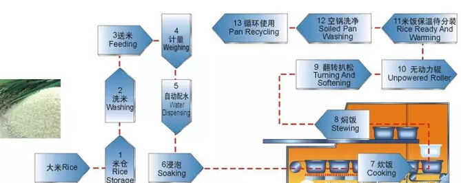 翔鷹中央廚房設(shè)備：翔鷹米飯生產(chǎn)線領(lǐng)軍品牌